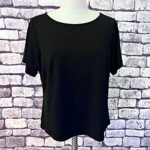 Talbots Black Short Sleeve Top Size 1XP